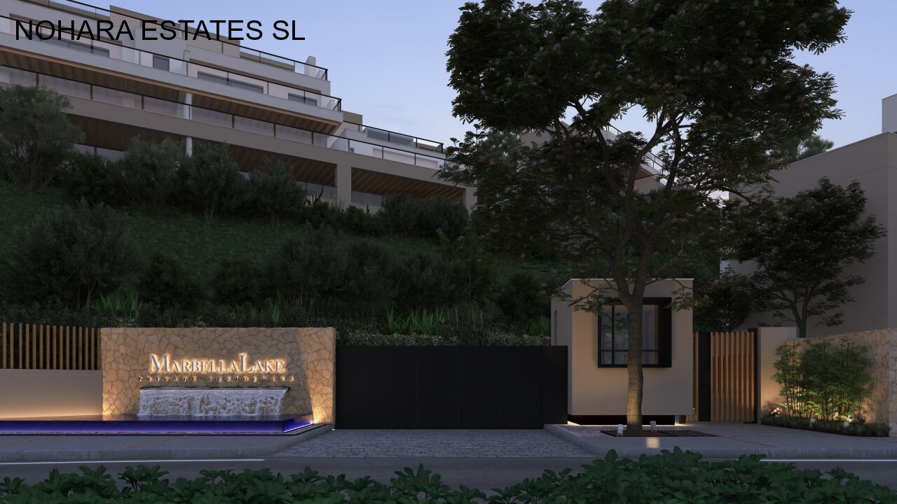 C12 Marbella Lake apartments Nueva Andalucia entrance
